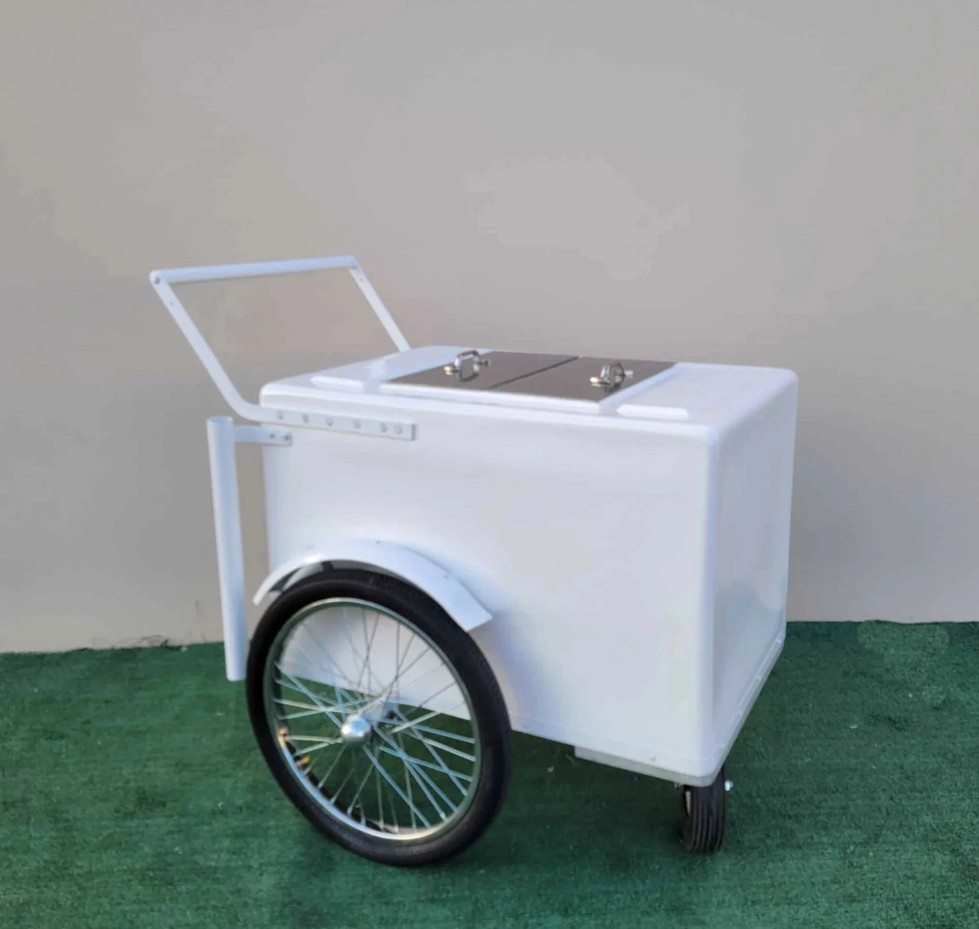 Popsicle Cart all white with Fenders Standard Size – Sleek & Functional - Image 8