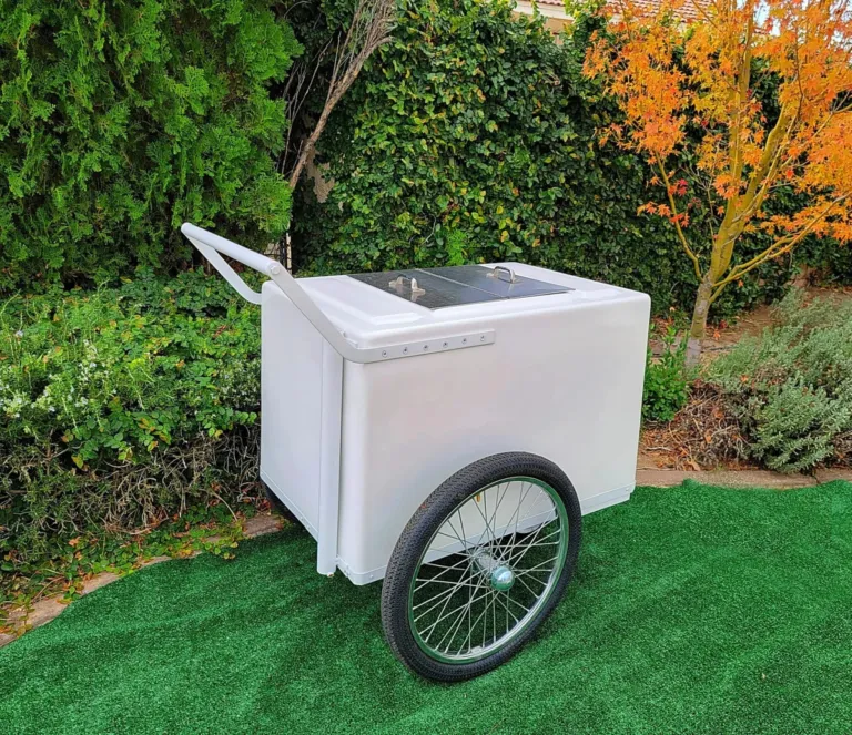 Standard Popsicle Cart with White Painted Trim – Compact & Versatile