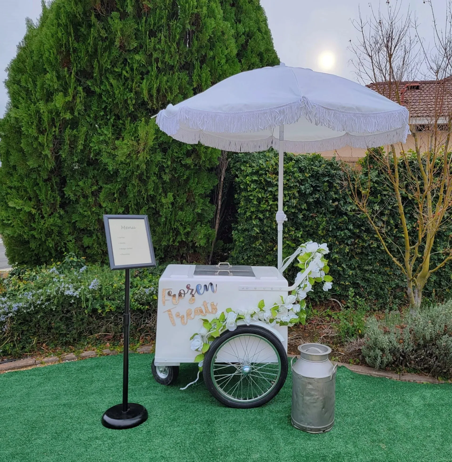 Popsicle Cart all white with Fenders Standard Size – Sleek & Functional - Image 2