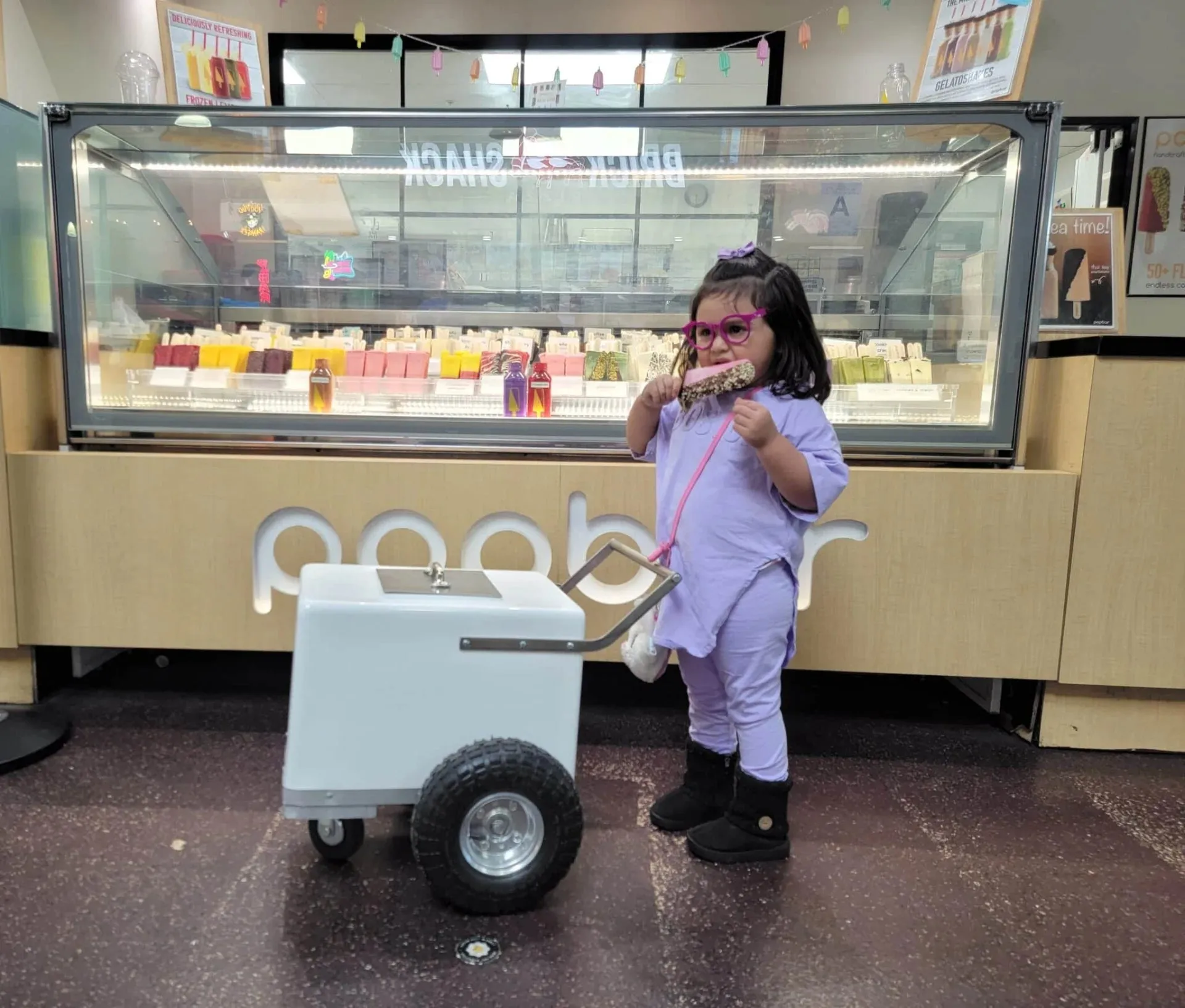 Baby Size Classic Popsicle Cart – Compact & Stylish Frozen Treat Cart