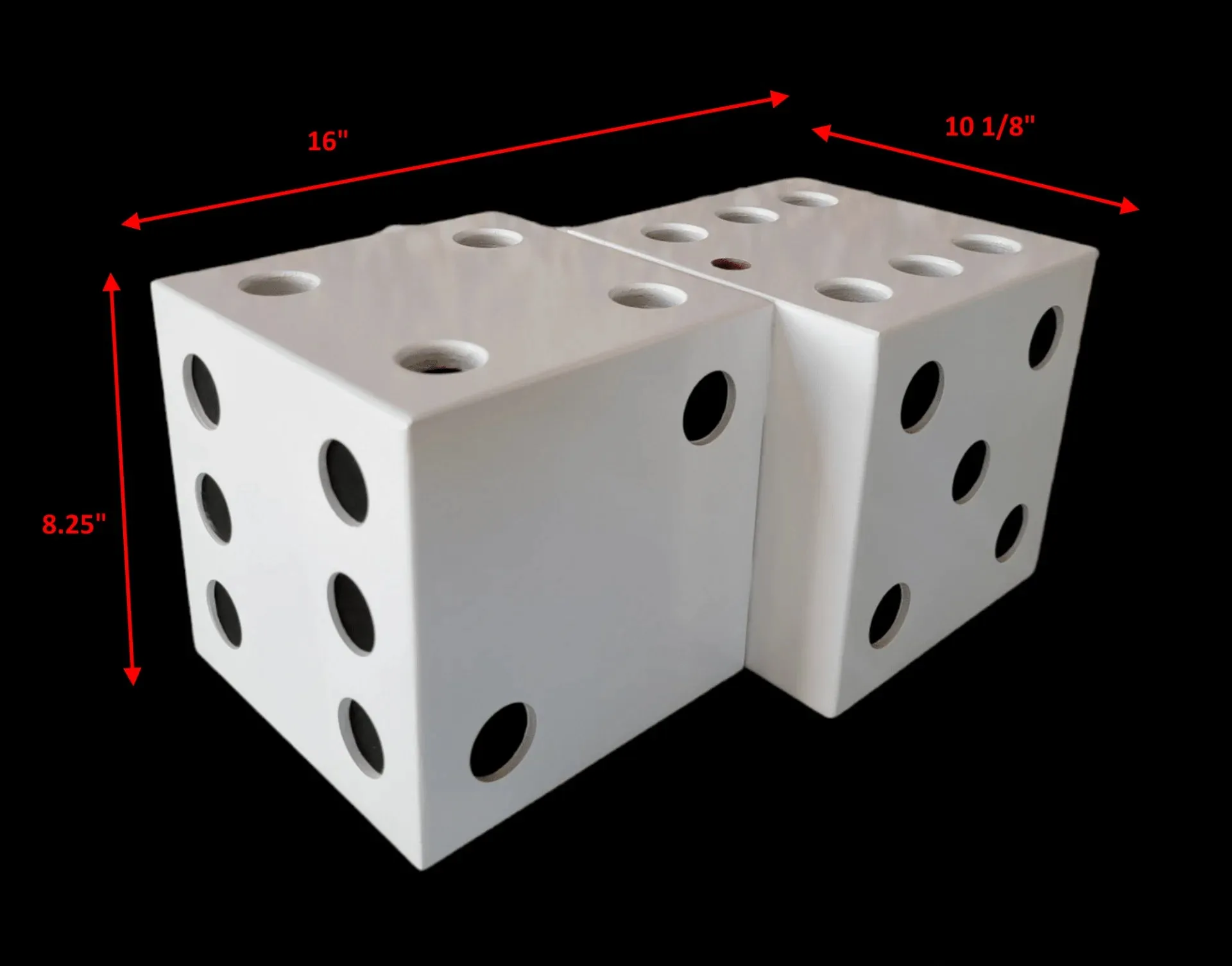 Dice Shaped Tasting Flight Tray – Fun Las Vegas-Themed Decor - Image 2