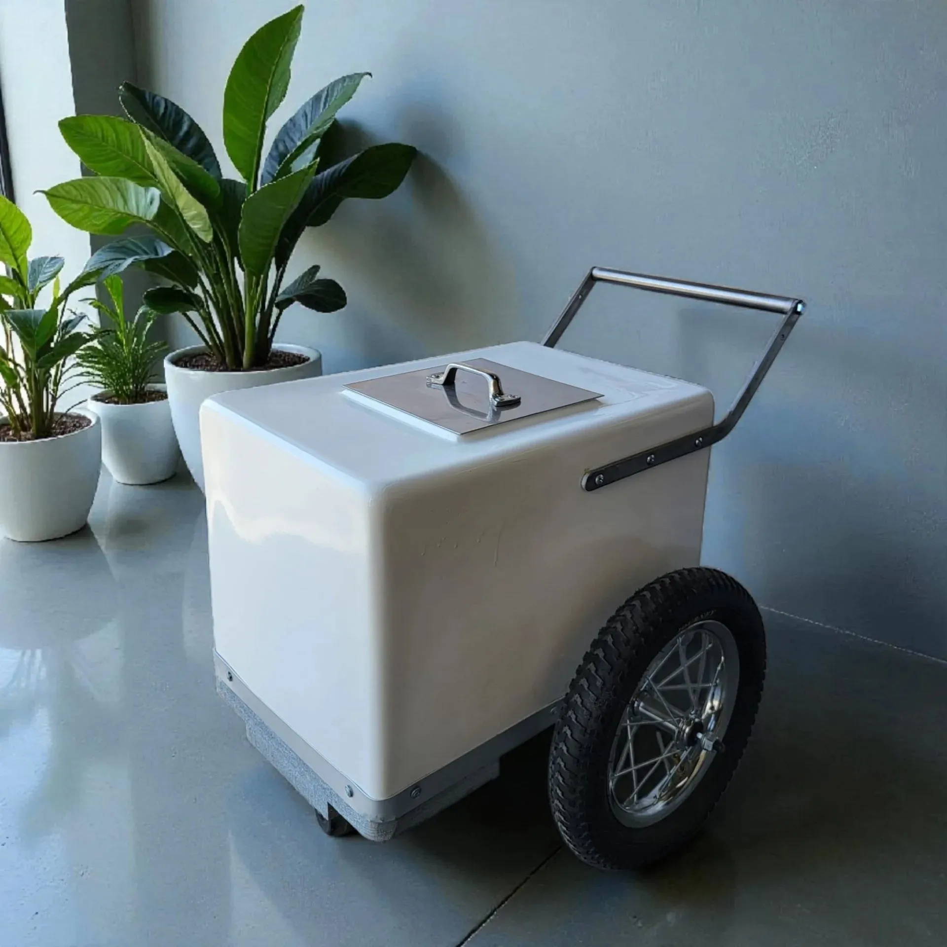 Baby Size Popsicle Cart with all black Bicycle Tires – Compact & Versatile