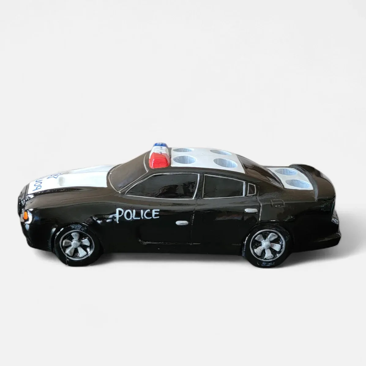 Police Car Tequila Shot Flight Tray with LED Lights – 6 Shot Glass Holder for Bars, Bottle Service, Parties & Events - Image 12