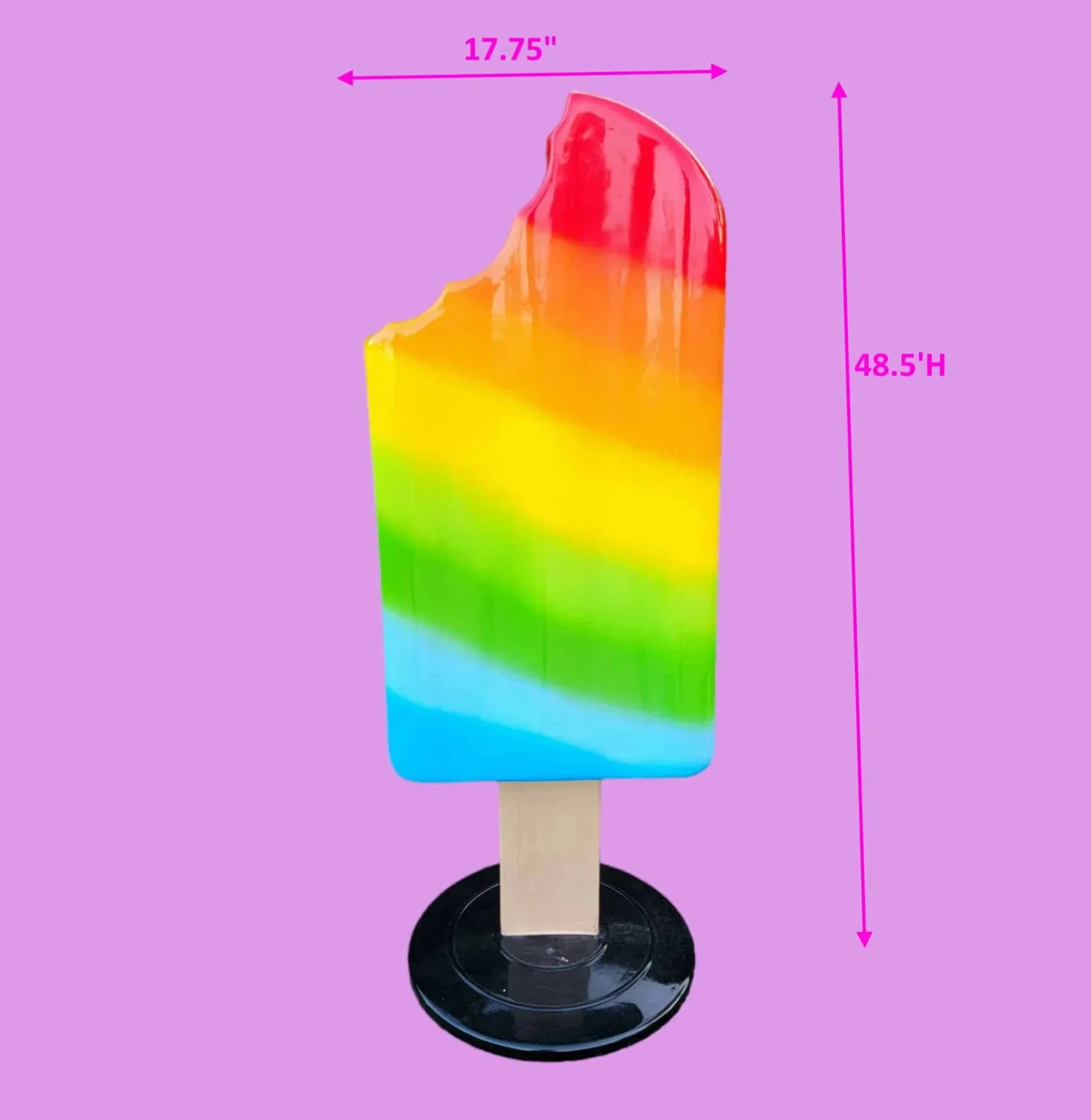 48.5” Multicolor Standing Popsicle Prop – Eye-Catching Decor - Image 7