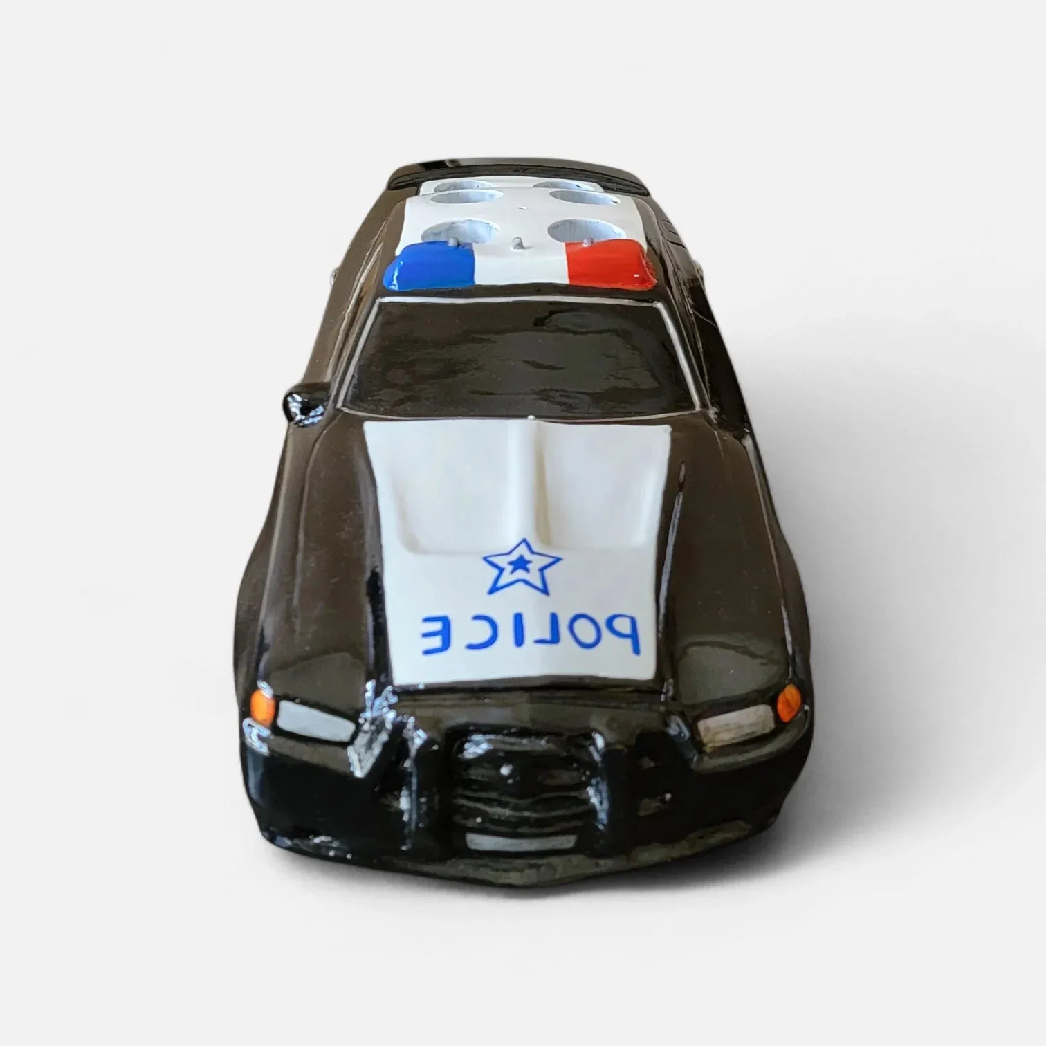 Police Car Tequila Shot Flight Tray with LED Lights – 6 Shot Glass Holder for Bars, Bottle Service, Parties & Events - Image 9