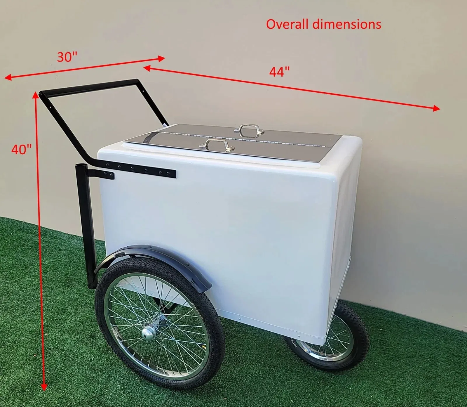 Standard Size Popsicle Cart with XL Door & Sleek White Trim - Image 6