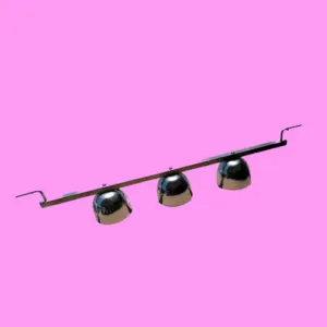 Chrome Popsicle Cart Bells – Set of 3 for Standard Size Carts