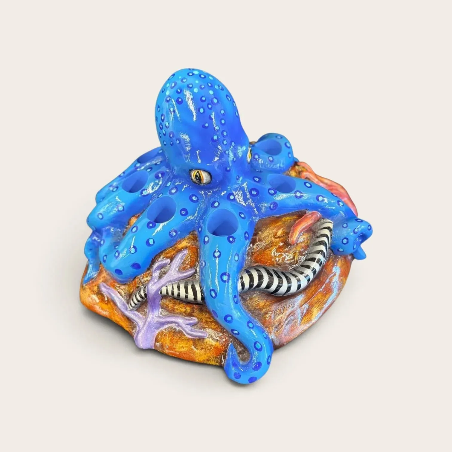 Fiberglass Octopus Shot Tray with LED Lights – Bottle Service Tray for Bars, Restaurants, Seafood & Mariscos – 7 Shot Glass Holder - Image 6