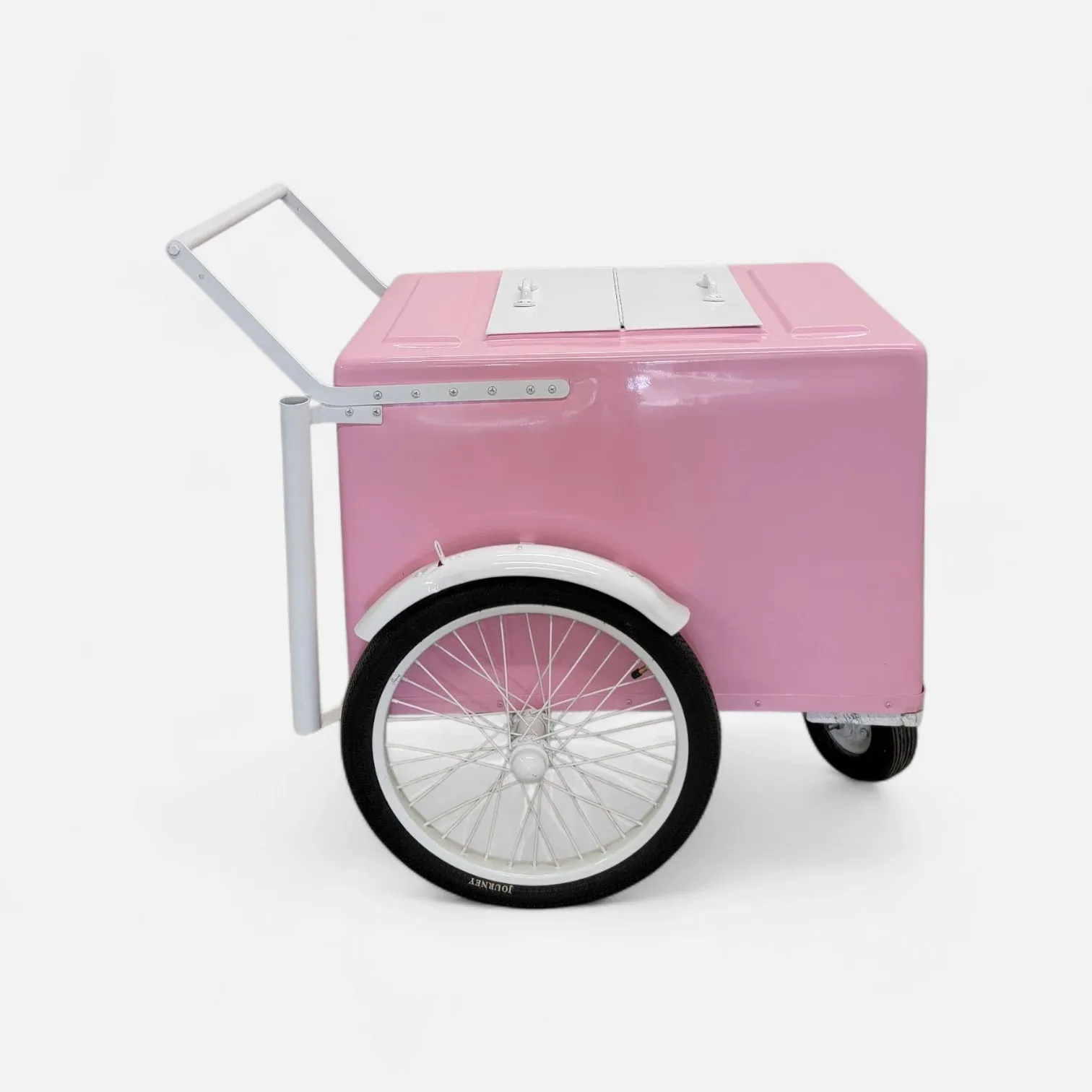 Pink Popsicle Cart with Fenders Standard Size – Sleek & Functional - Image 3