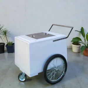 Standard Popsicle Cart with Bicycle Tires – Chrome Trim