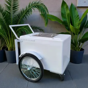 Popsicle Cart all white with Fenders Standard Size – Sleek & Functional