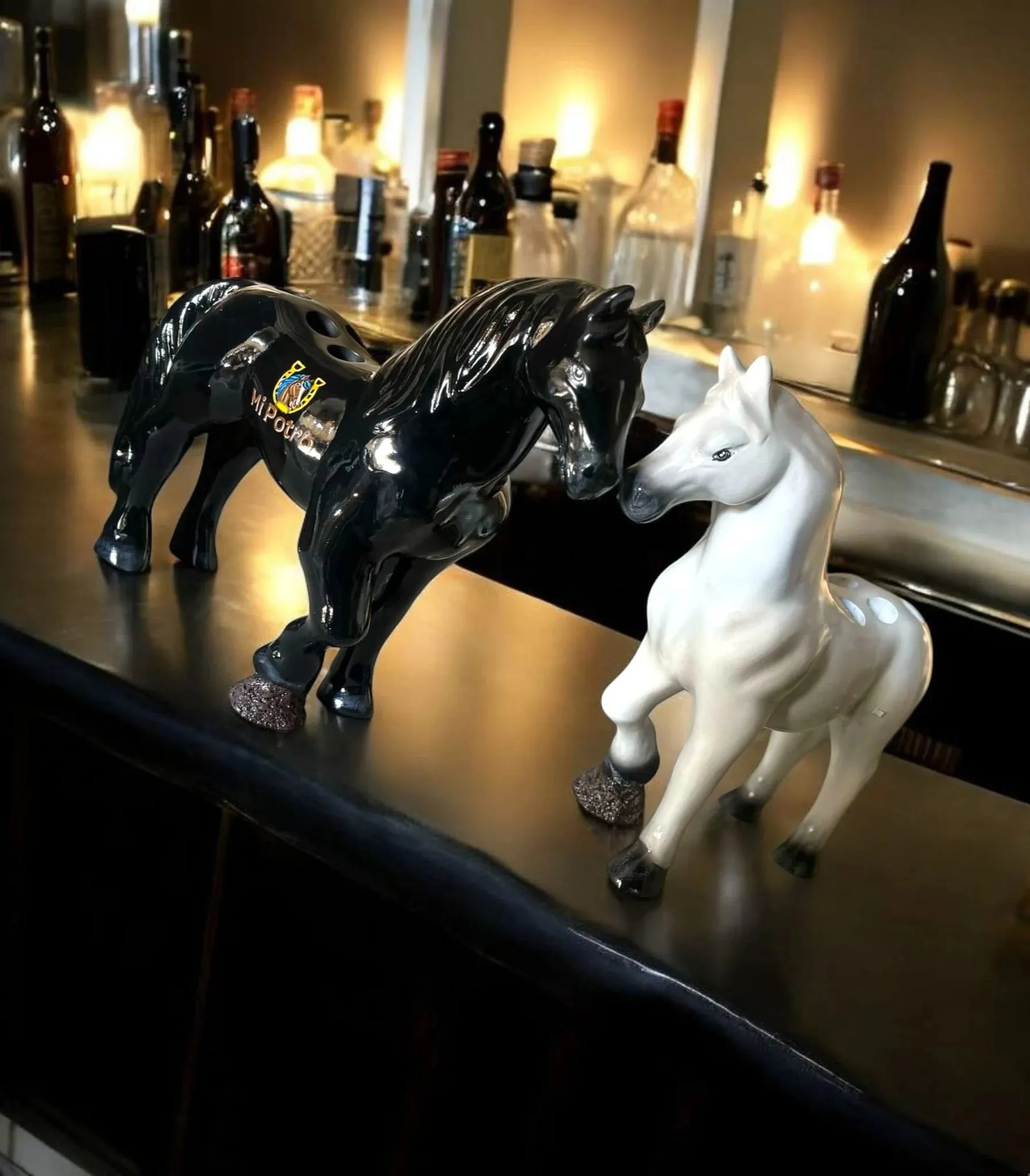 Tasting Flight Horse Tray with Lights for Unique Events