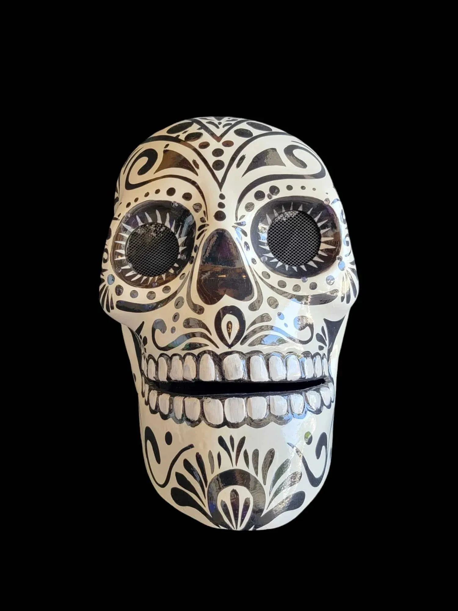 Calavera mask / helmet with Stunning LED Lights for show - Image 4