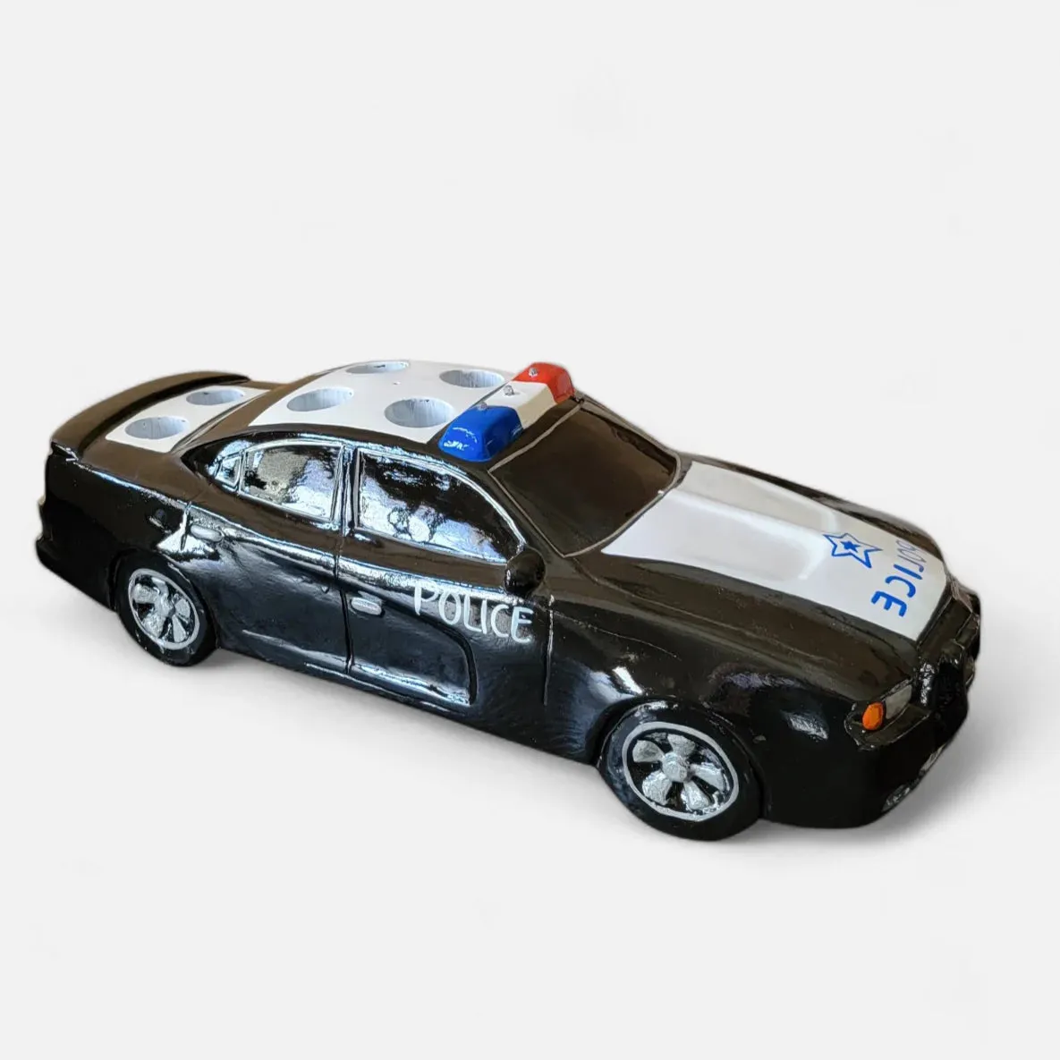 Police Car Tequila Shot Flight Tray with LED Lights – 6 Shot Glass Holder for Bars, Bottle Service, Parties & Events - Image 10